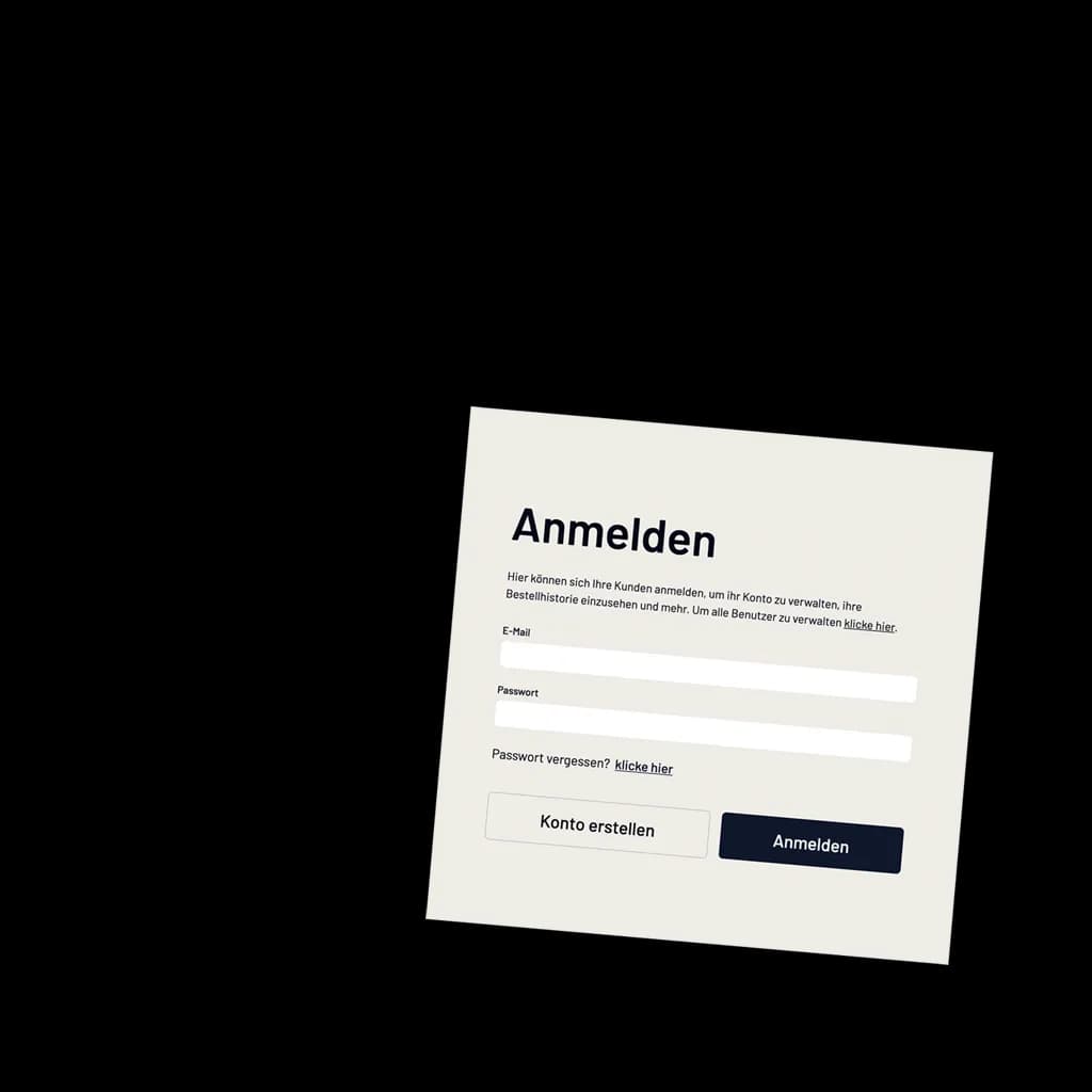 Screenshot „Abmelden“